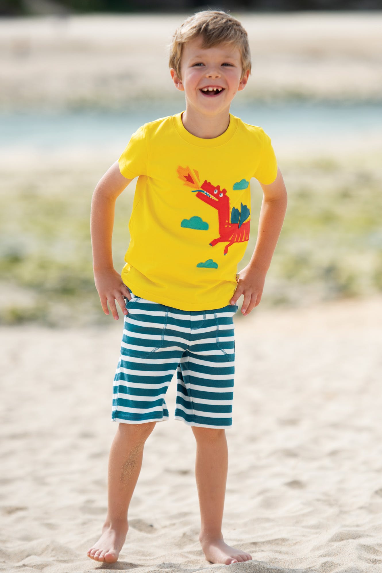 Frugi Stripy Short SS20-Kids-Ohh! By Gum - Shop Sustainable