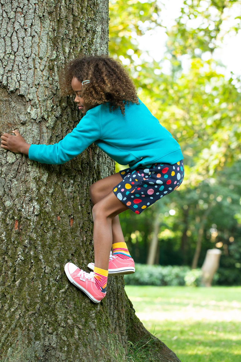 Frugi Sydney Shorts in Indigo Dalmatian-Kids-Ohh! By Gum - Shop Sustainable