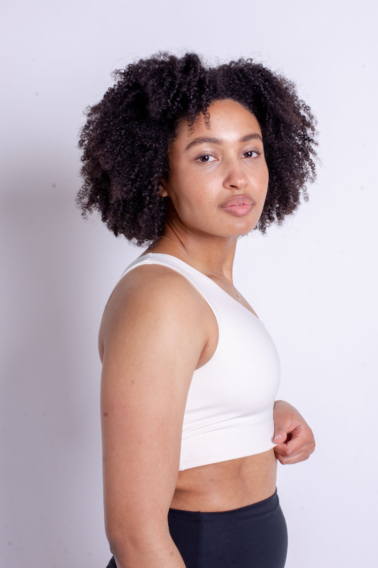 Girlfriend Collective Bianca Bra - Ivory-Womens-Ohh! By Gum - Shop Sustainable