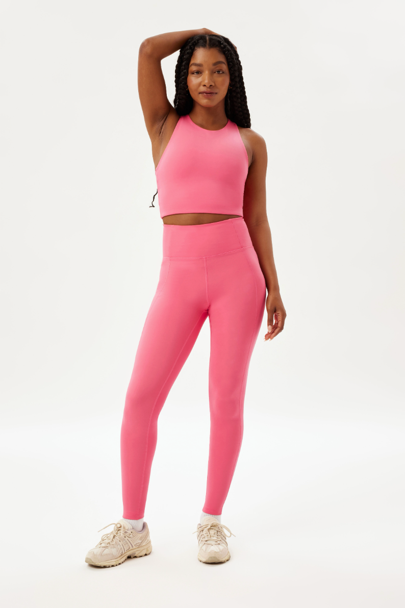 Pink Compressive Leggings by Girlfriend Collective on Sale