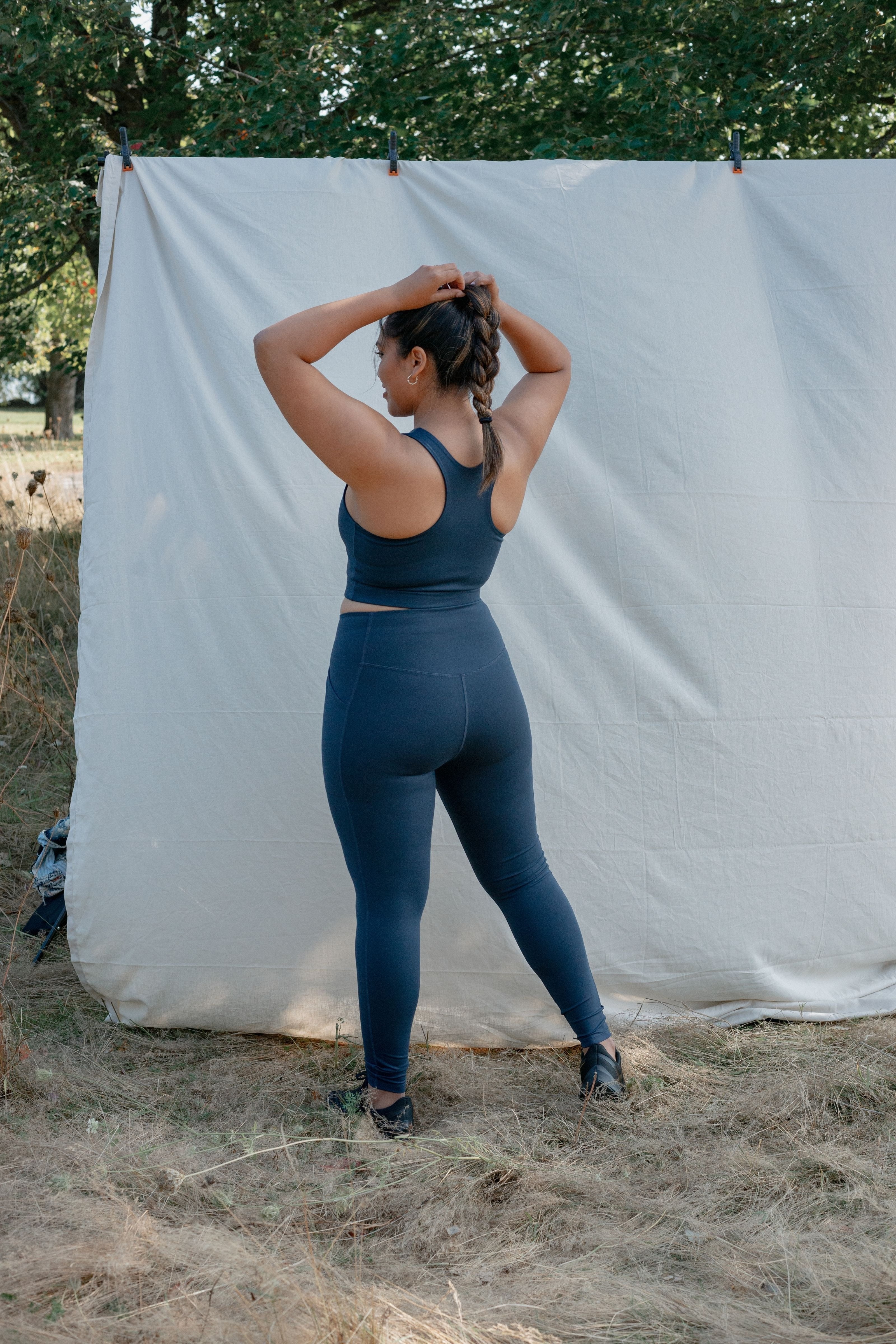 Girlfriend Collective Midnight Pocket Leggings High Rise, 7/8-Womens-Ohh! By Gum - Shop Sustainable