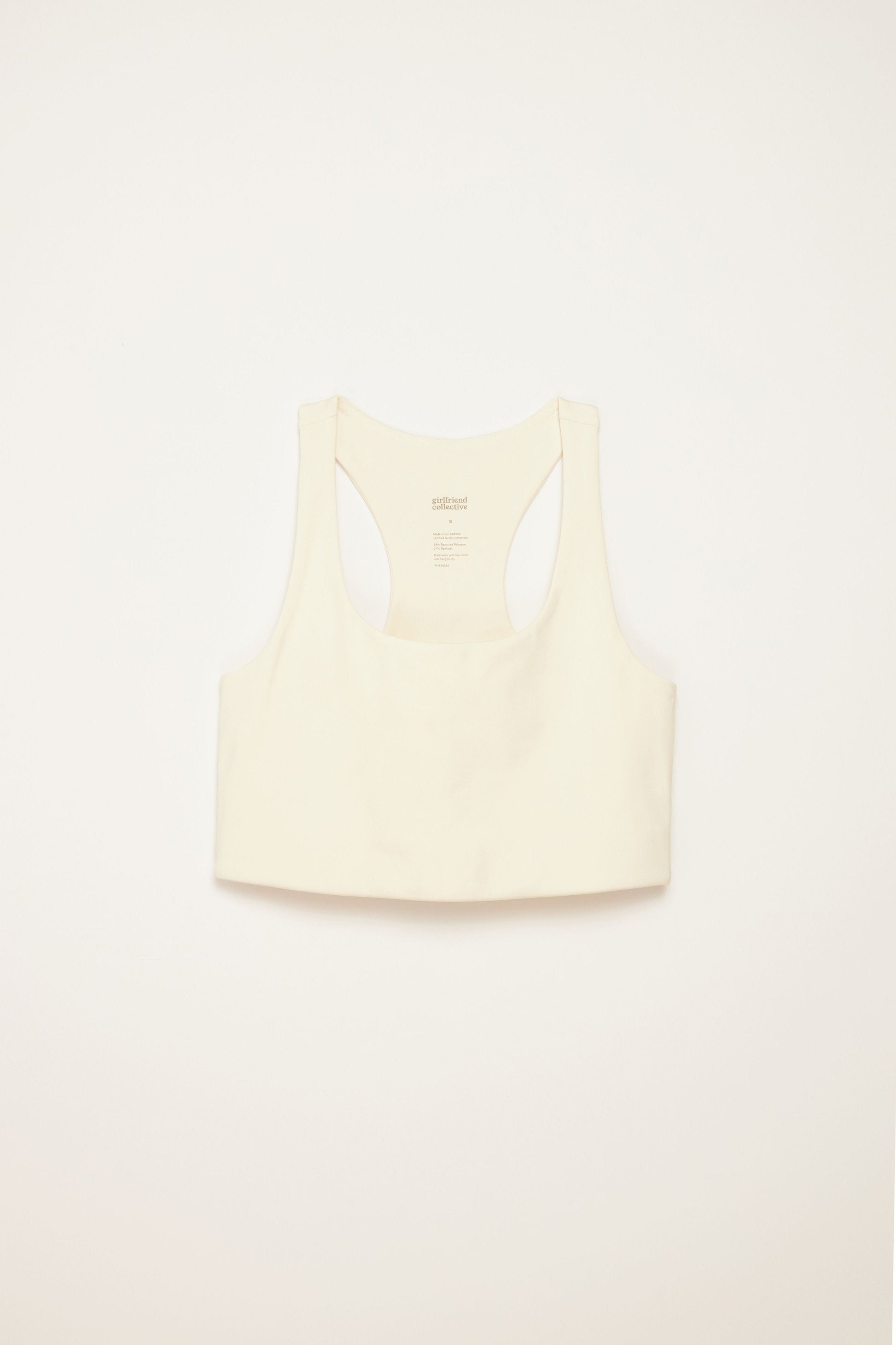 Girlfriend Collective Paloma Bra in Ivory-Womens-Ohh! By Gum - Shop Sustainable