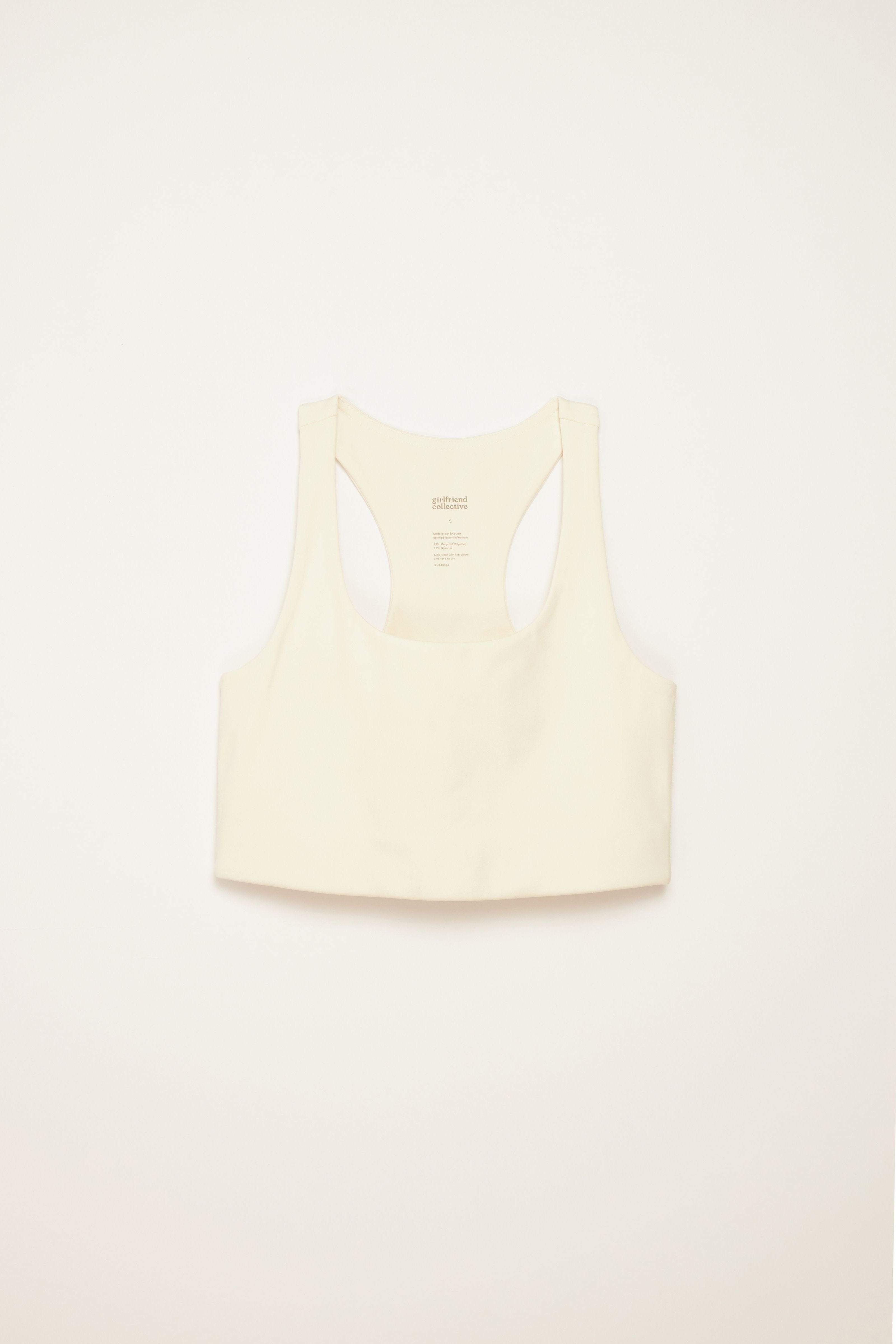 Girlfriend Collective Paloma Bra in Ivory-Womens-Ohh! By Gum - Shop Sustainable