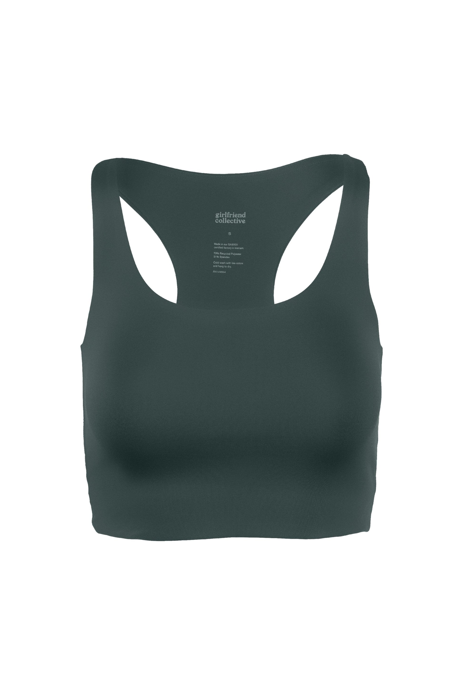 Girlfriend Collective Paloma Bra in Moss-Womens-Ohh! By Gum - Shop Sustainable