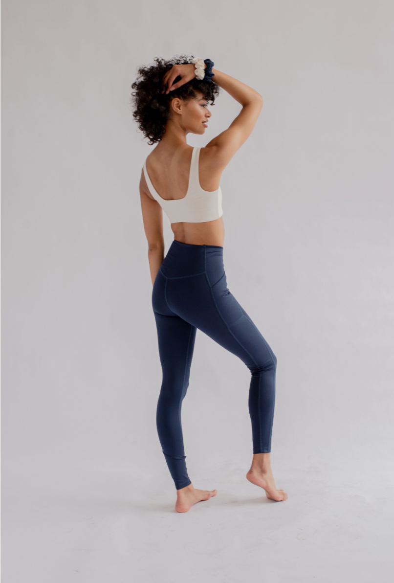 Girlfriend Collective Pocket Leggings High Rise, Long - Midnight-Womens-Ohh! By Gum - Shop Sustainable