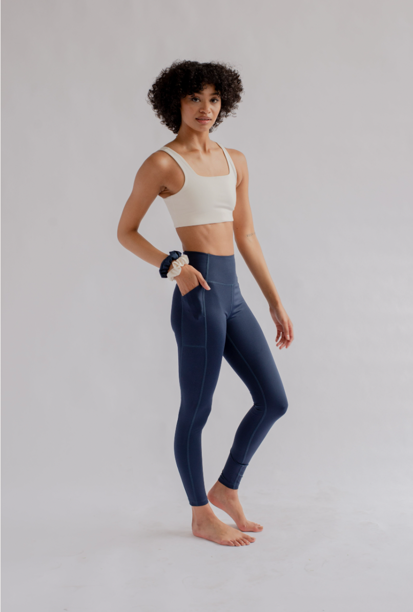 Girlfriend Collective Pocket Leggings High Rise, Long - Midnight-Womens-Ohh! By Gum - Shop Sustainable