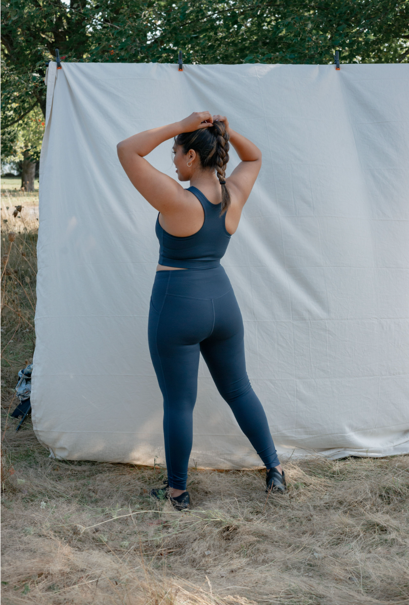 Girlfriend Collective Pocket Leggings High Rise, Long - Midnight-Womens-Ohh! By Gum - Shop Sustainable