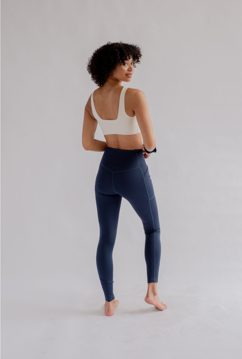 Girlfriend Collective Pocket Leggings High Rise, Long - Midnight-Womens-Ohh! By Gum - Shop Sustainable