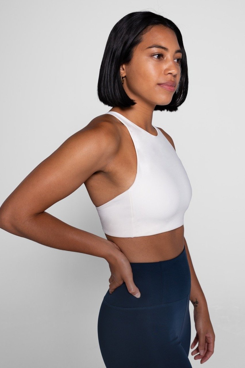 Girlfriend Collective Topanga Bra in Ivory-Womens-Ohh! By Gum - Shop Sustainable