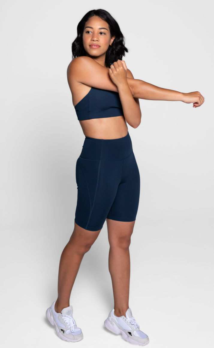 Girlfriend Collective Topanga Bra in Midnight-Womens-Ohh! By Gum - Shop Sustainable