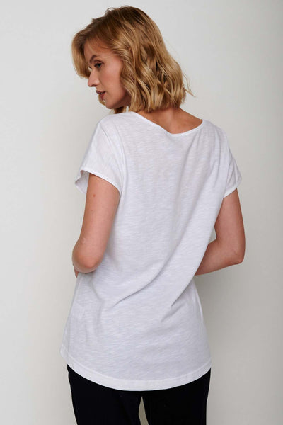 Greenbomb Lifestyle Scooter Cool T-Shirt - White-Womens-Ohh! By Gum - Shop Sustainable