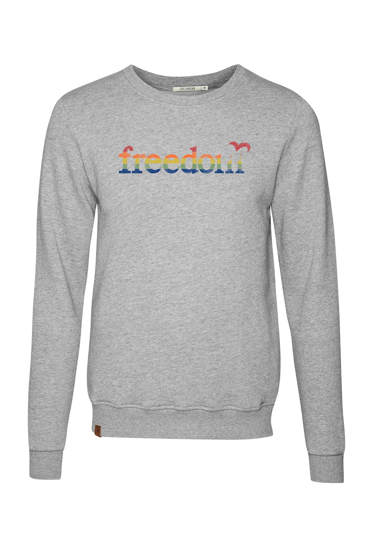 Greenbomb Politics Freedom Bird Wild Sweatshirt - Heather Grey-Womens-Ohh! By Gum - Shop Sustainable