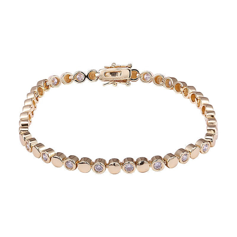 Icandirocks Erica Eternity Bracelet in Gold-Accessories-Ohh! By Gum - Shop Sustainable