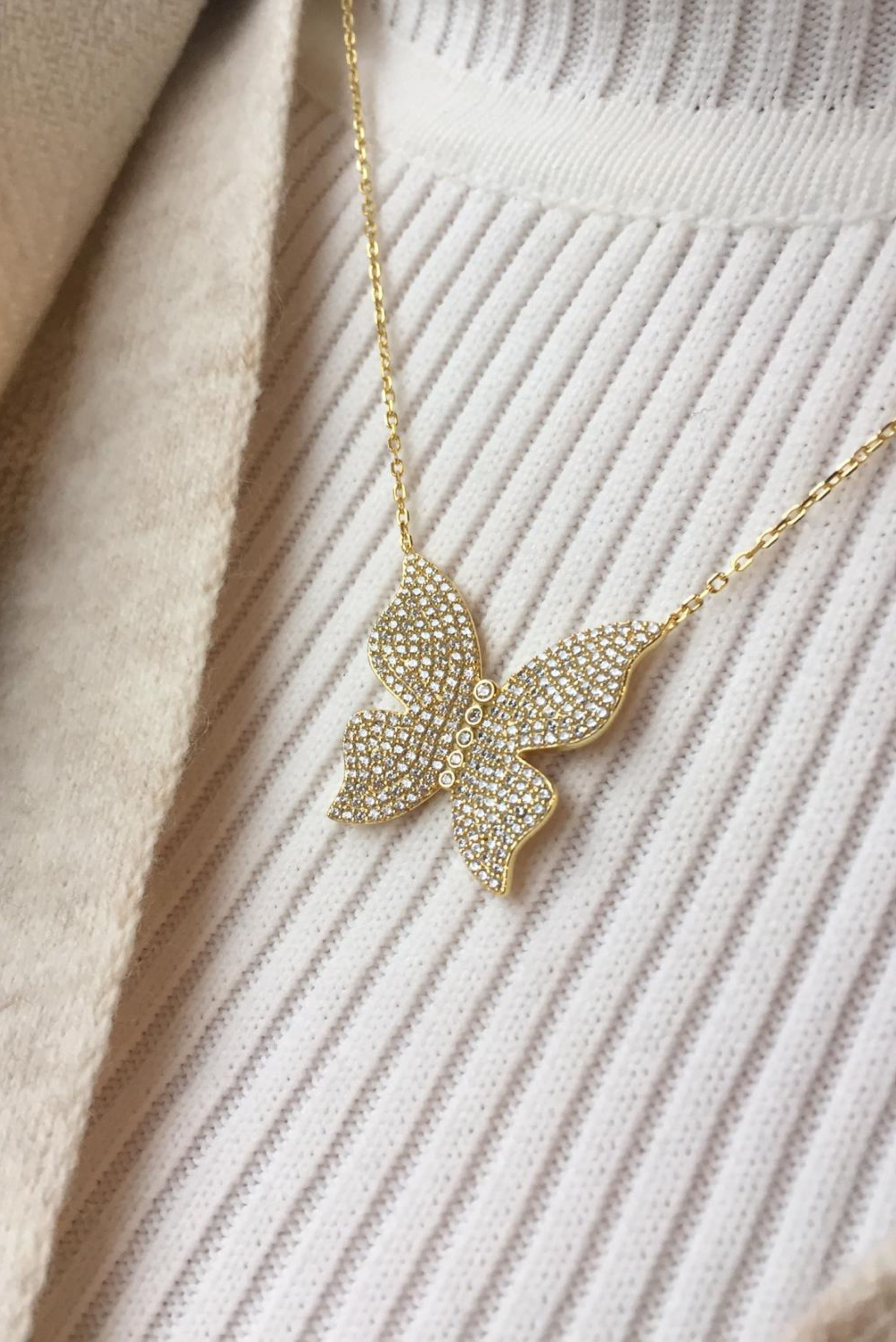Icandirocks Freedom Fly Necklace in Gold-Accessories-Ohh! By Gum - Shop Sustainable