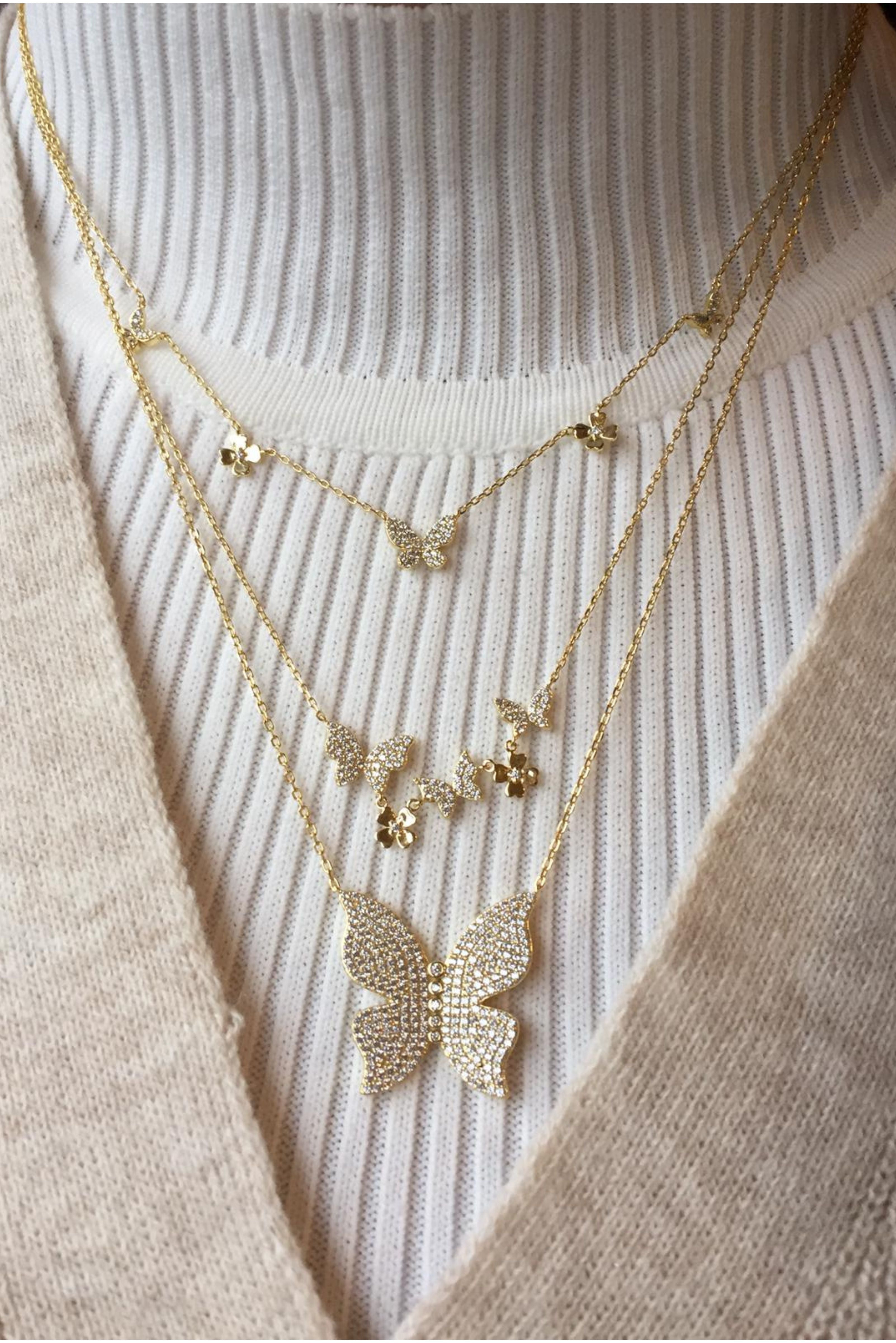 Icandirocks Freedom Fly Necklace in Gold-Accessories-Ohh! By Gum - Shop Sustainable