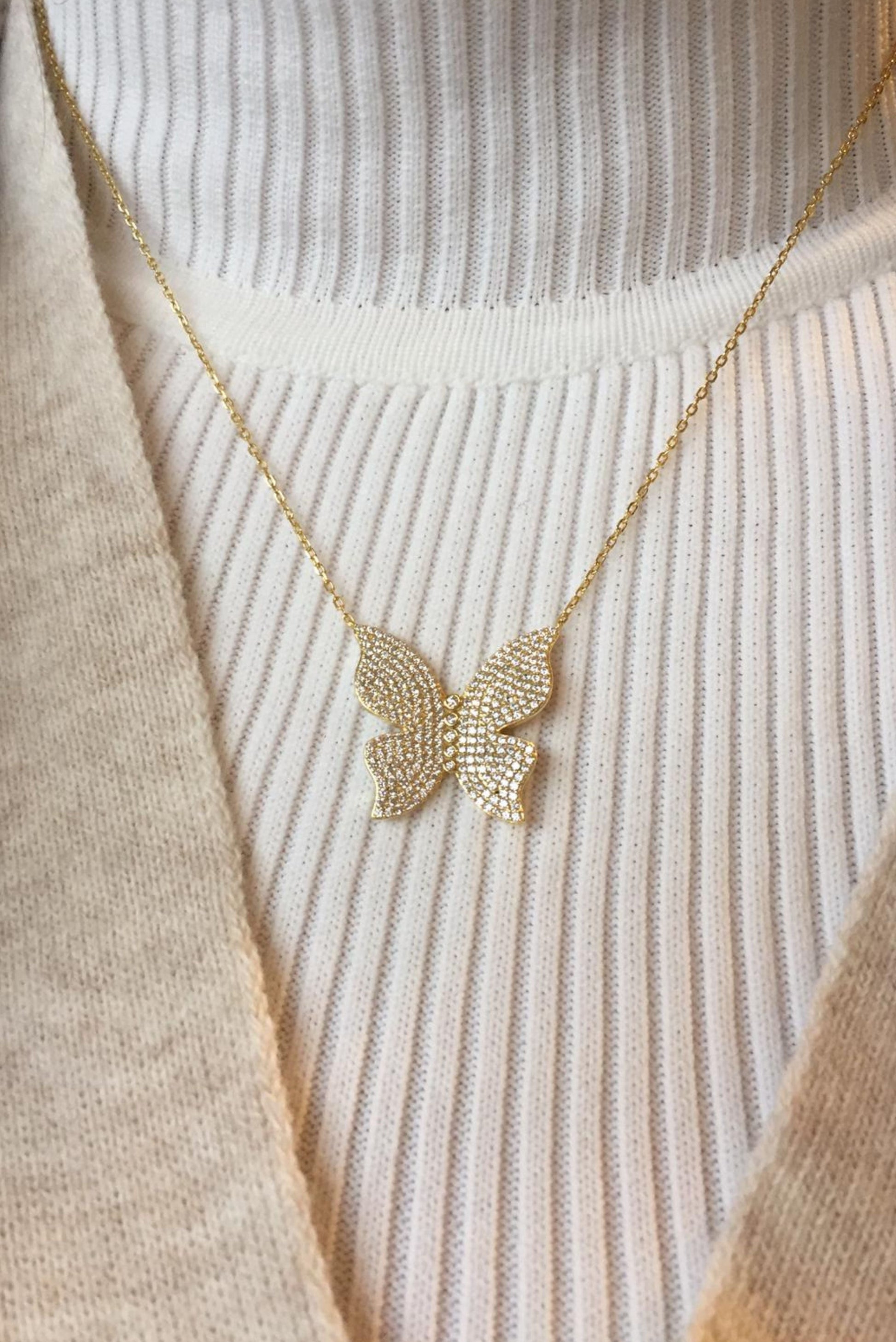 Icandirocks Freedom Fly Necklace in Gold-Accessories-Ohh! By Gum - Shop Sustainable