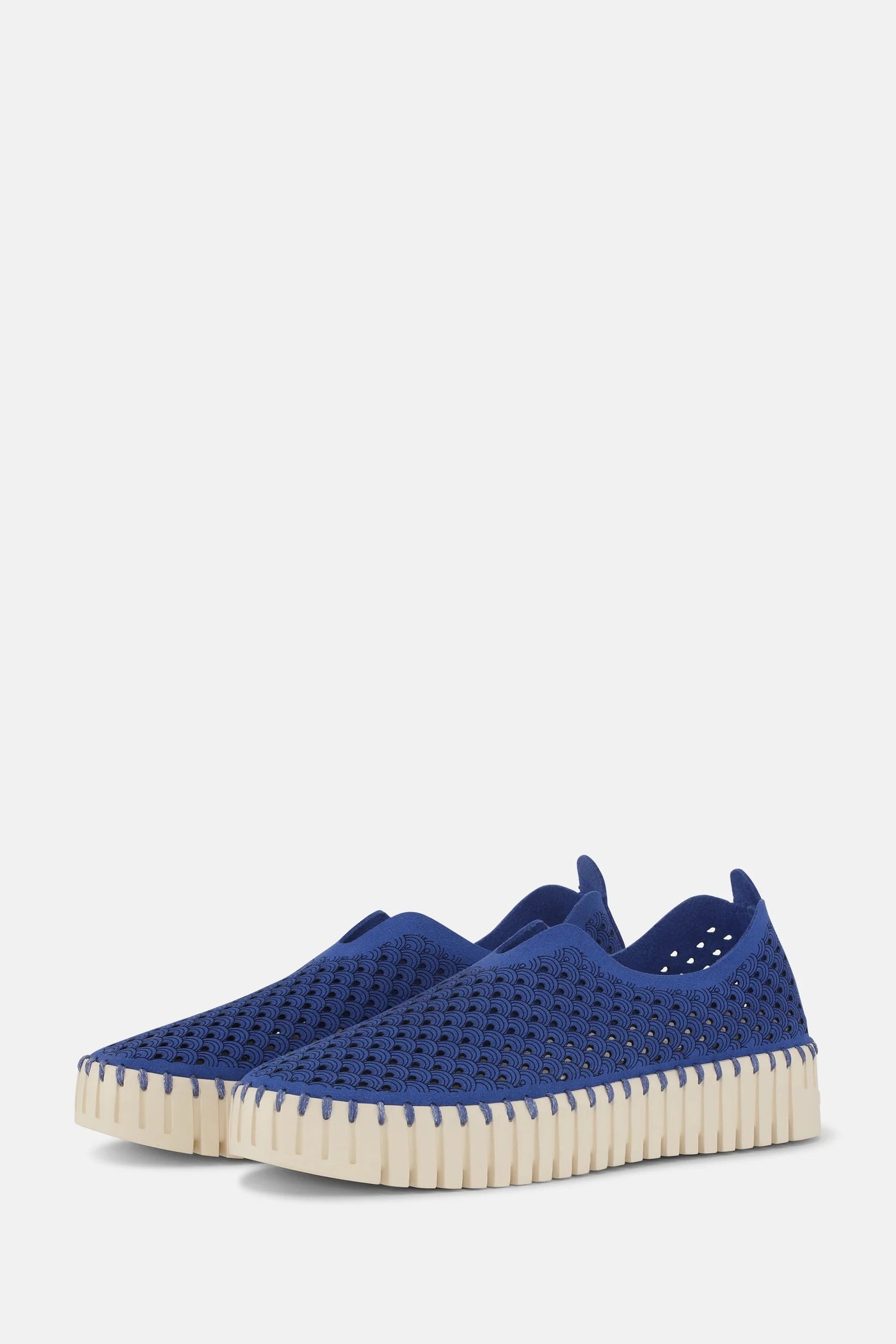 Ilse Jacobsen Platform Tulip Shoes in Blue Web-Womens-Ohh! By Gum - Shop Sustainable