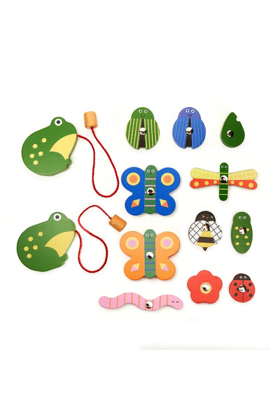 Kikkerland Catch A Bug Wooden Fishing Game-Kids-Ohh! By Gum - Shop Sustainable