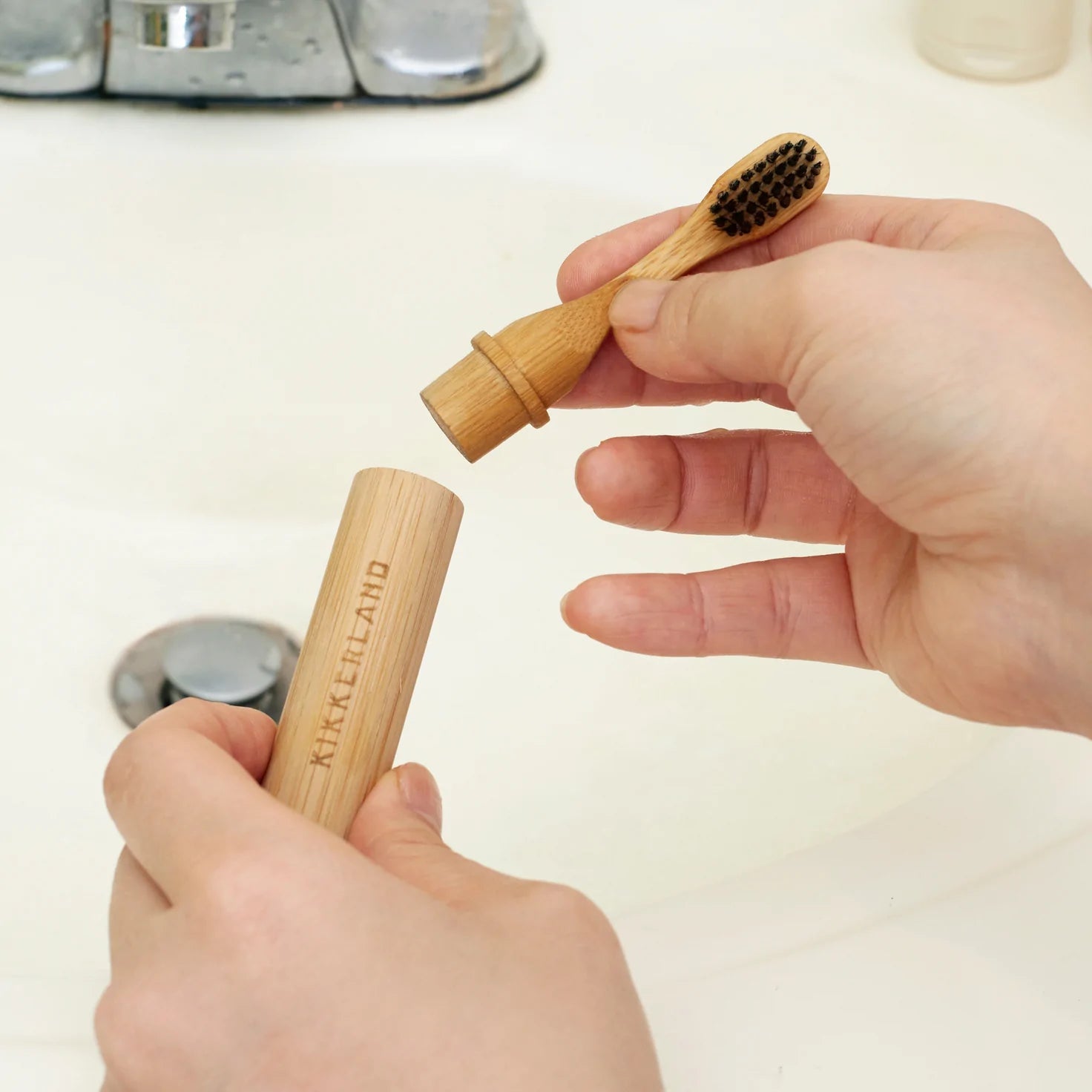 Kikkerland On-the-Go Bamboo Toothbrush-Gifts-Ohh! By Gum - Shop Sustainable