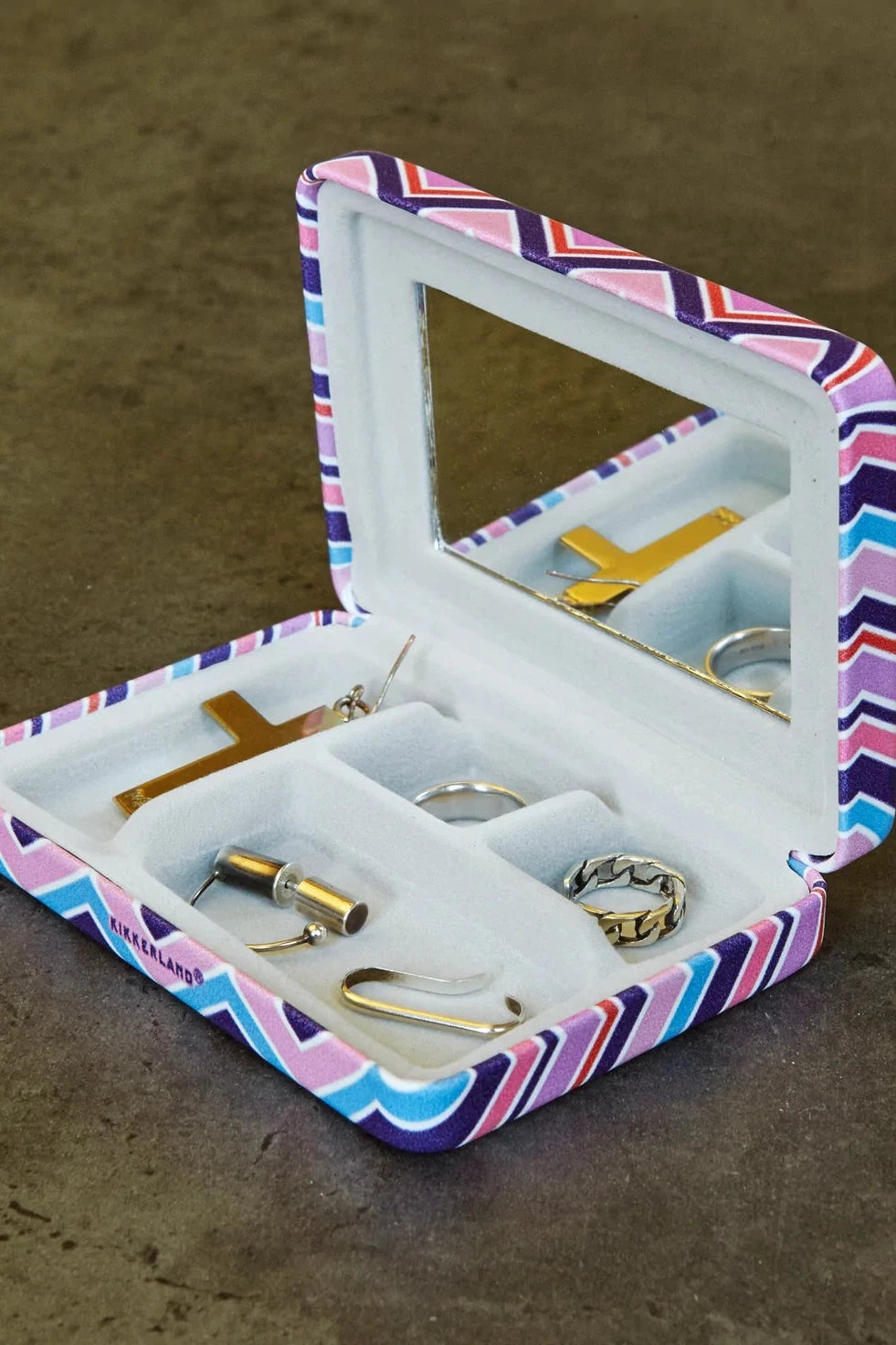 Kikkerland Portable Striped Jewellery Case-Accessories-Ohh! By Gum - Shop Sustainable