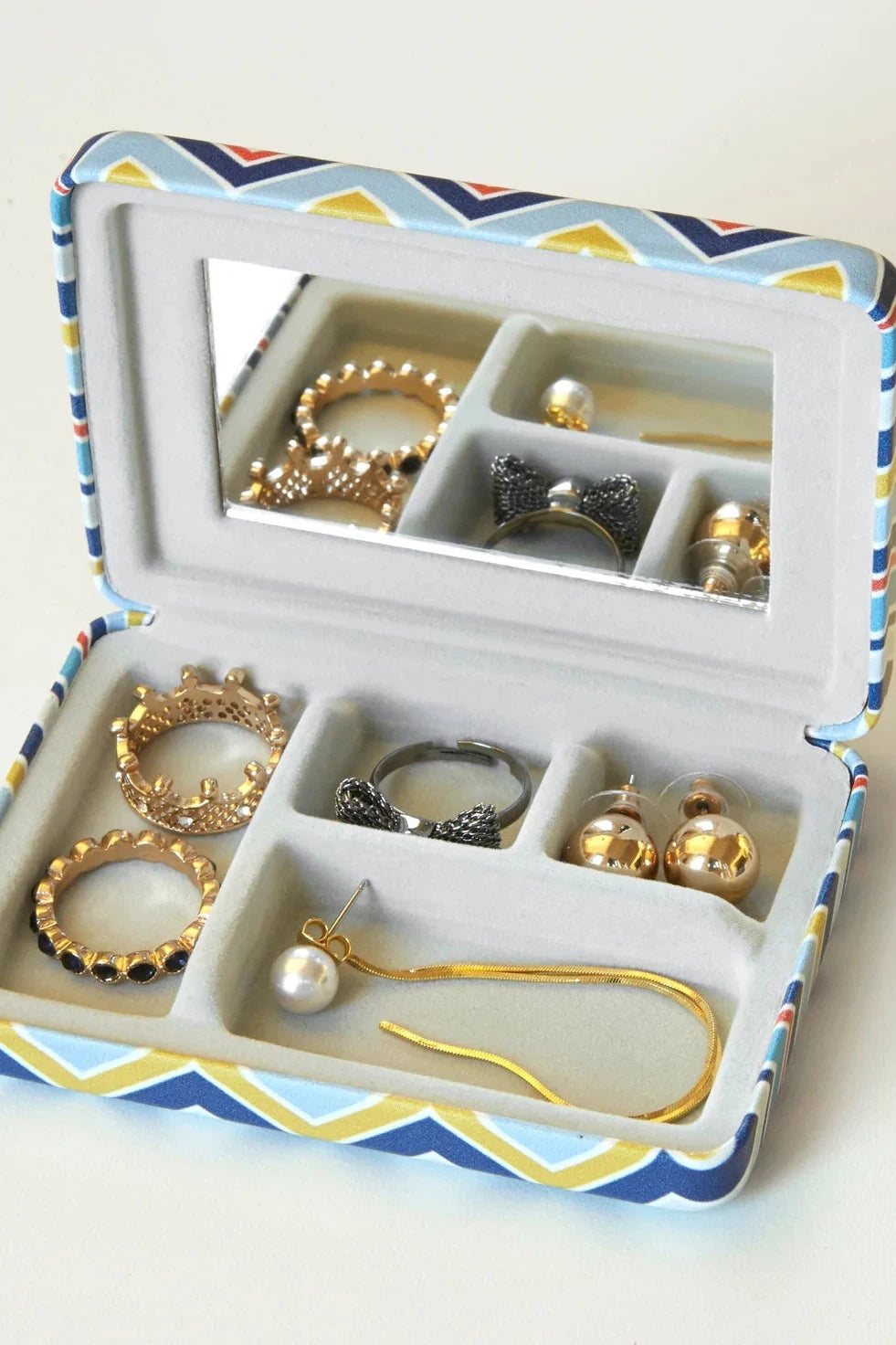 Kikkerland Portable Striped Jewellery Case-Accessories-Ohh! By Gum - Shop Sustainable