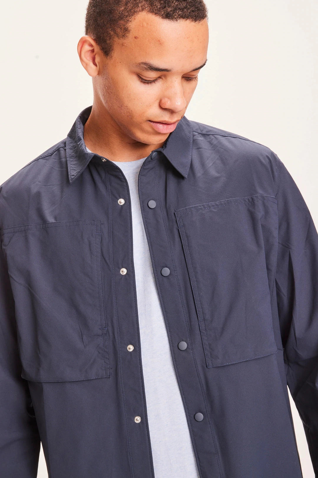 Knowledge Cotton Larch Outdoor Relaxed Fit Shirt - GRS Vegan-Mens-Ohh! By Gum - Shop Sustainable