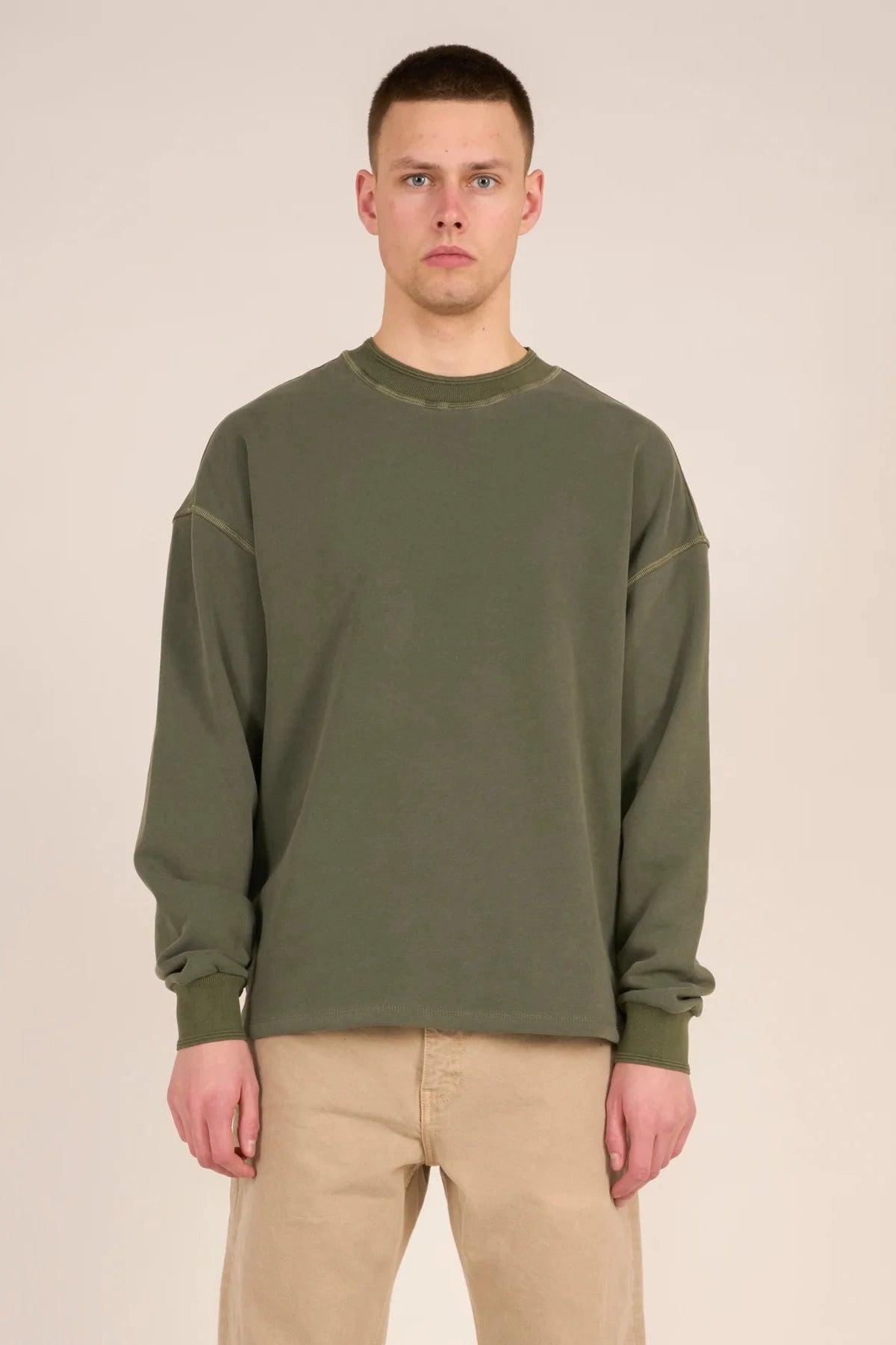 Knowledge Cotton Oversized Sweat Nuance By Nature™ in Forrest Night - GOTS/Vegan-Mens-Ohh! By Gum - Shop Sustainable