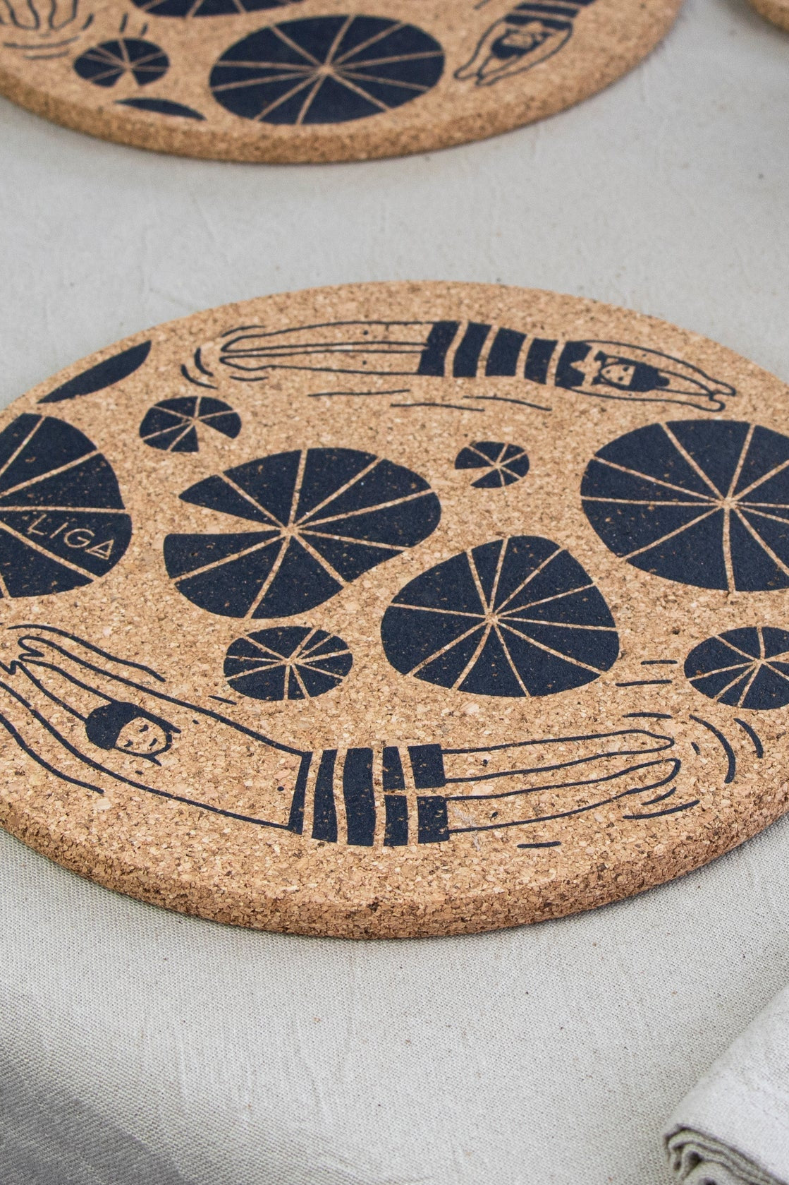 Liga Cork Placemats, Two- Swimmers-Homeware-Ohh! By Gum - Shop Sustainable
