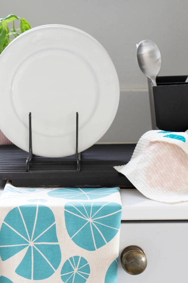 Liga Eco Dishcloths Wild Swimmers & Hydrangea-Homeware-Ohh! By Gum - Shop Sustainable