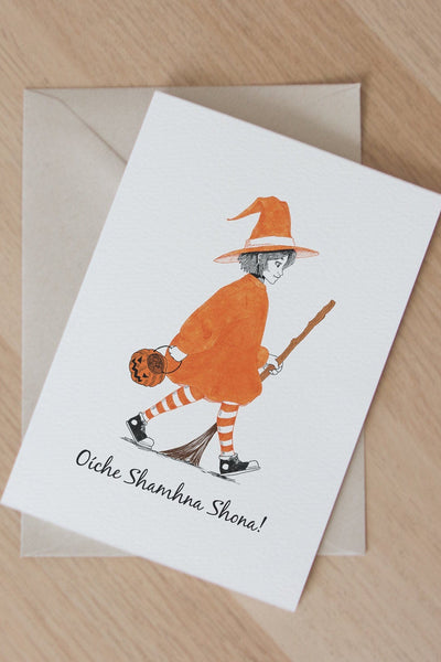 Nine Arrow Oíche Shamhna Shona Greeting Card-stationery-Ohh! By Gum - Shop Sustainable