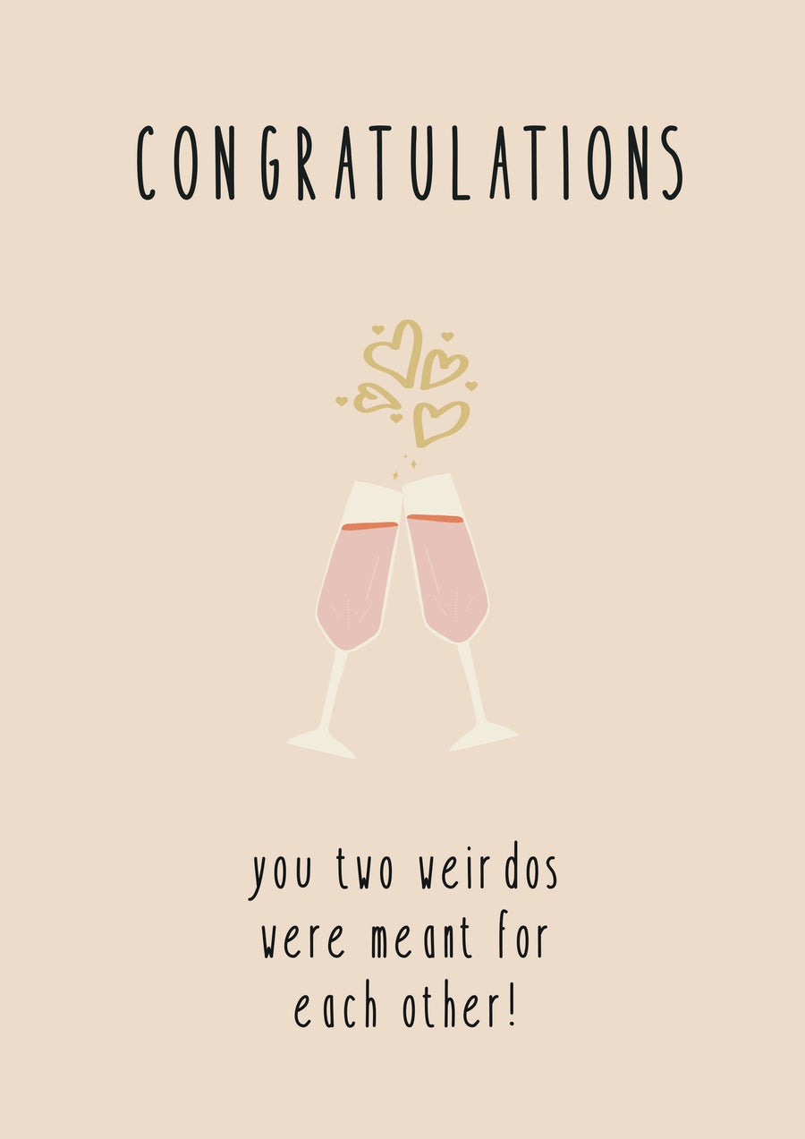 Sassy Jac - Congratulations Weirdos-stationery-Ohh! By Gum - Shop Sustainable