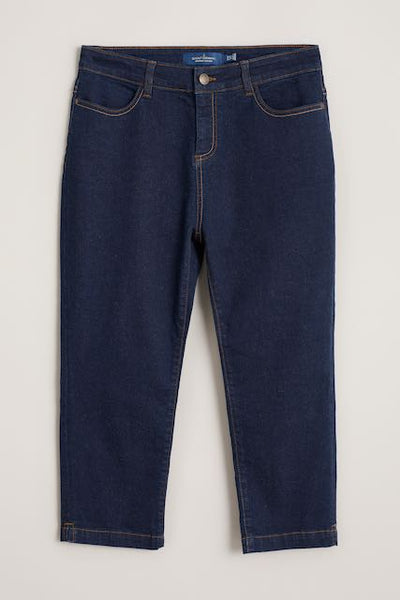 Seasalt Albert Quay Cropped Jeans in Dark Indigo Wash-Womens-Ohh! By Gum - Shop Sustainable