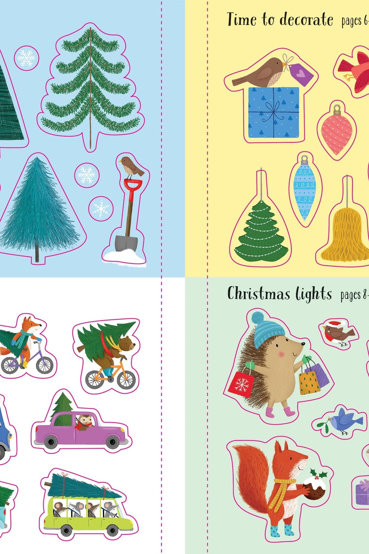 Sparkly Christmas Trees Sticker Book-Books-Ohh! By Gum - Shop 