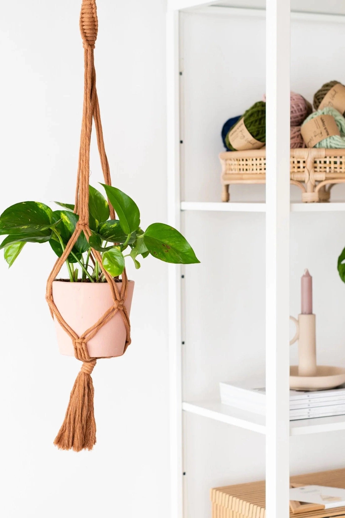 Stitch Happy Macrame Plant Hang Kit - Blush-Gifts-Ohh! By Gum - Shop Sustainable