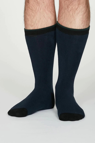 THOUGHT Navy Walker Socks-Mens-Ohh! By Gum - Shop Sustainable