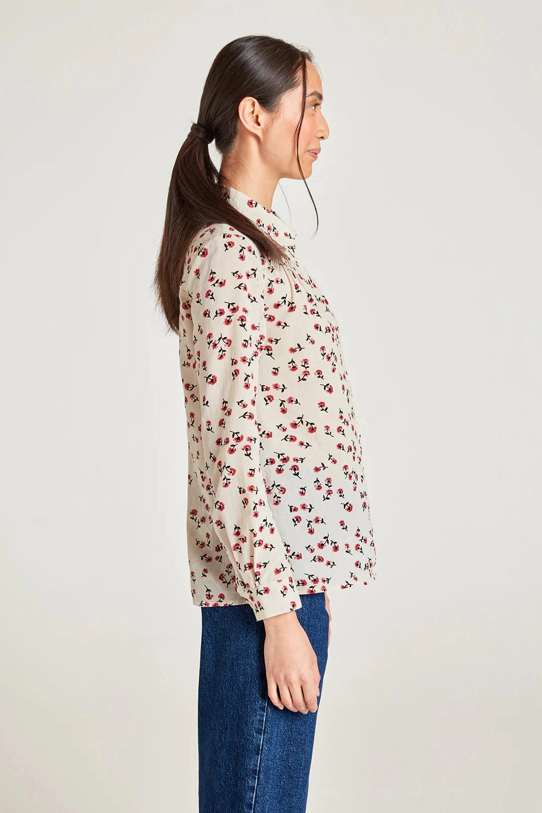 Thought Eloise Organic Cotton Blouse in Stone White-Womens-Ohh! By Gum - Shop Sustainable