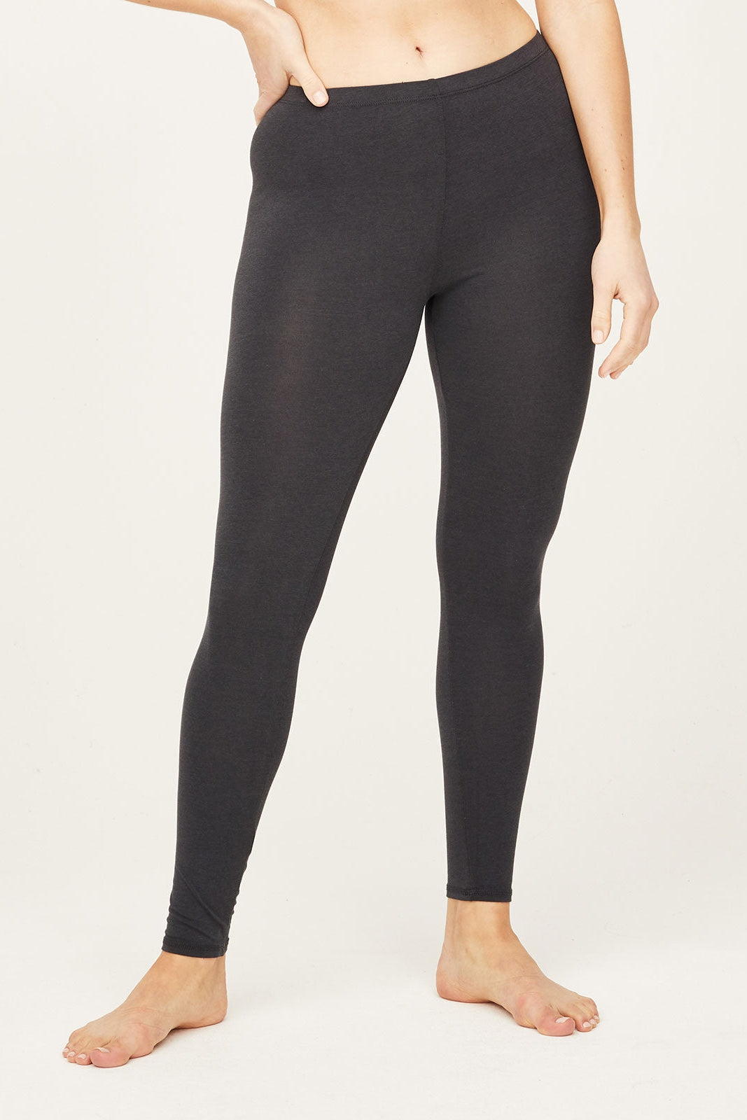 Thought Essential Bamboo Organic Cotton Base Layer Leggings In Pewter-Womens-Ohh! By Gum - Shop Sustainable