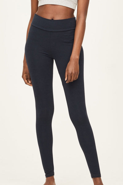 Thought Essential Bamboo Organic Cotton Thick Leggings in Midnight Navy-Womens-Ohh! By Gum - Shop Sustainable