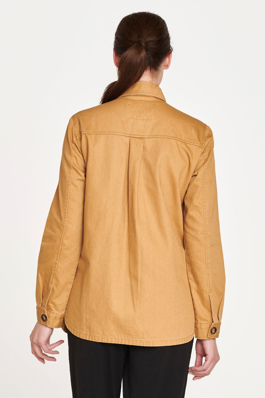 Thought Essential Organic Cotton Utility Jacket in Straw Yellow-Womens-Ohh! By Gum - Shop Sustainable