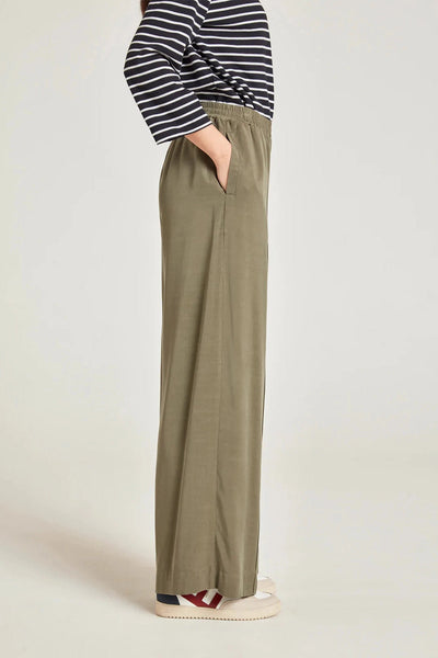 Thought Faya Tencel™ Wide Leg Trouser In Cargo Green-Womens-Ohh! By Gum - Shop Sustainable