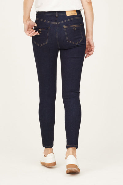 Thought Gots Skinny Jeans in Dark Blue Wash-Womens-Ohh! By Gum - Shop Sustainable