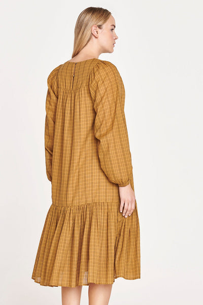 Thought Nona Organic Cotton Dress in Straw Yellow-Womens-Ohh! By Gum - Shop Sustainable