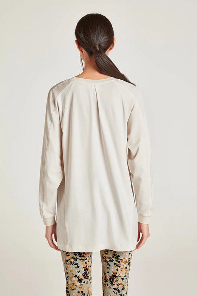 Thought Sloan Tencel™️ Jersey Top In Stone White-Womens-Ohh! By Gum - Shop Sustainable