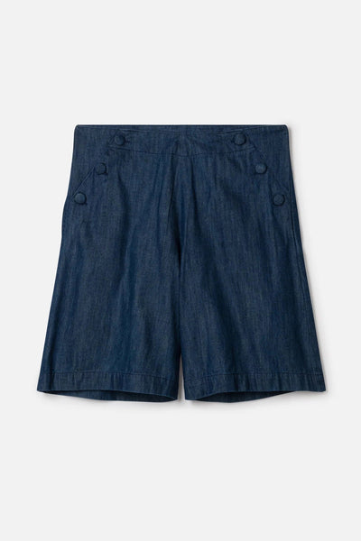 Thought Ullima GOTS Organic Cotton Chambray Short-Womens-Ohh! By Gum - Shop Sustainable