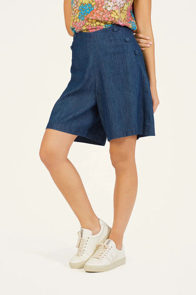 Thought Ullima GOTS Organic Cotton Chambray Short-Womens-Ohh! By Gum - Shop Sustainable