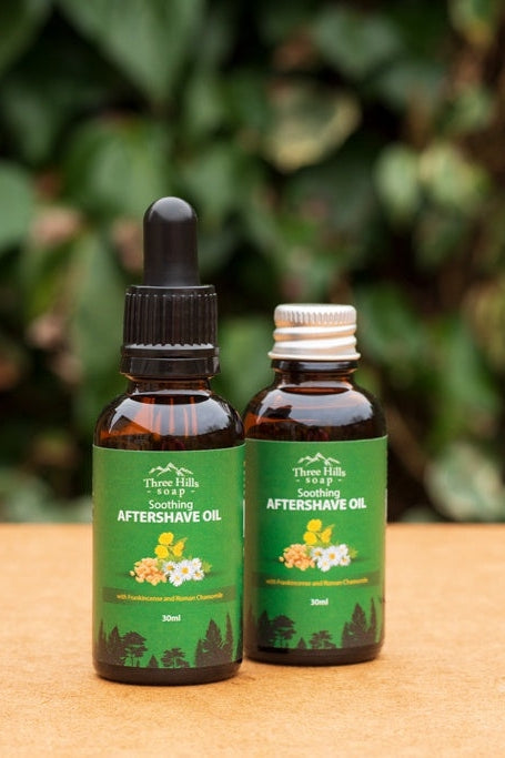 Three Hills Aftershave Oil with Frankincense and Roman Chamomile-Toiletries-Ohh! By Gum - Shop Sustainable