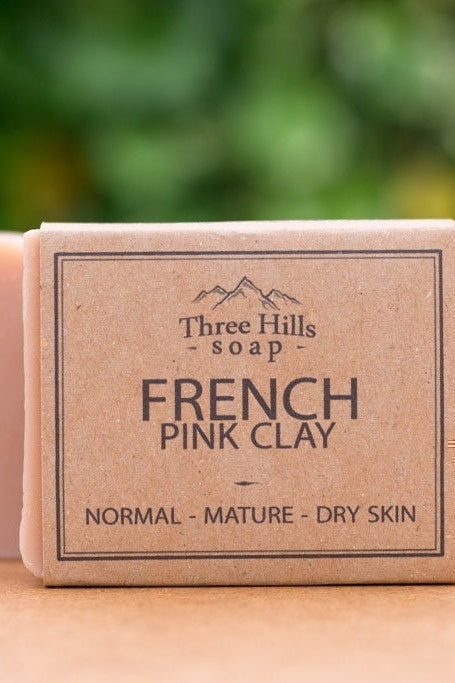 Three Hills Soap French Pink Clay Soap-Toiletries-Ohh! By Gum - Shop Sustainable