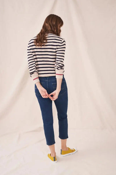 White Stuff Brooke Straight Crop Jean in Mid Denim-Womens-Ohh! By Gum - Shop Sustainable
