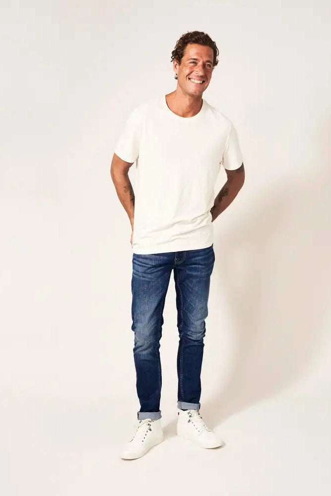 White Stuff Harwood Slim Jean in Mid Denim-Mens-Ohh! By Gum - Shop Sustainable