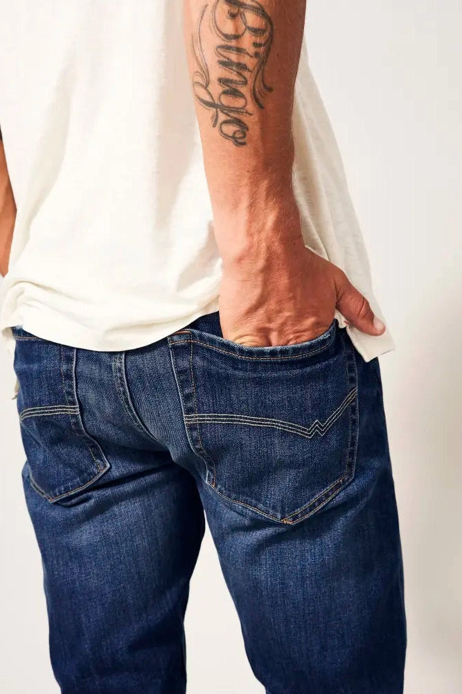 White Stuff Harwood Slim Jean in Mid Denim-Mens-Ohh! By Gum - Shop Sustainable